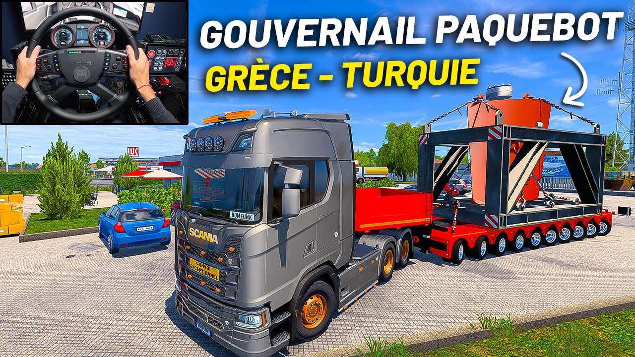 🚨LIVRAISON D'UN GROS GOUVERNAIL DE BATEAU (Euro Tucks Simulator 2/ETS2)