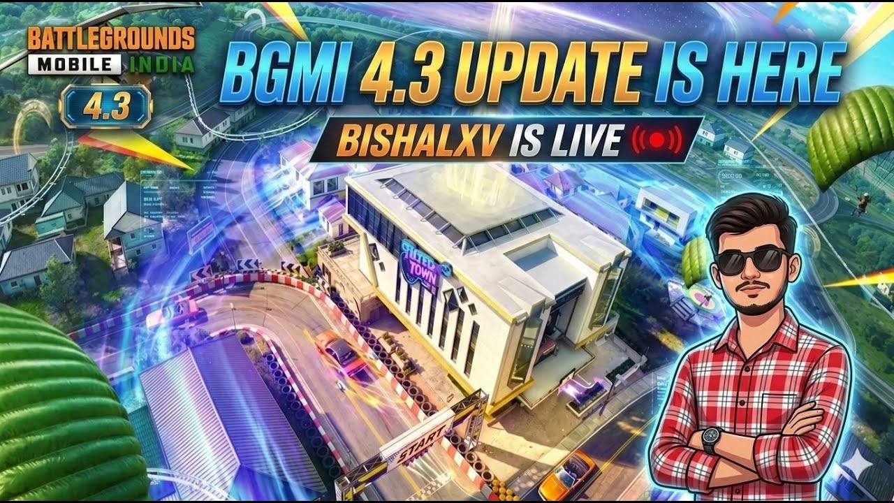 BGMI 4.3 UPDATE IS HERE! BISHALxV IS LIVE #bgmi #bgmilive
