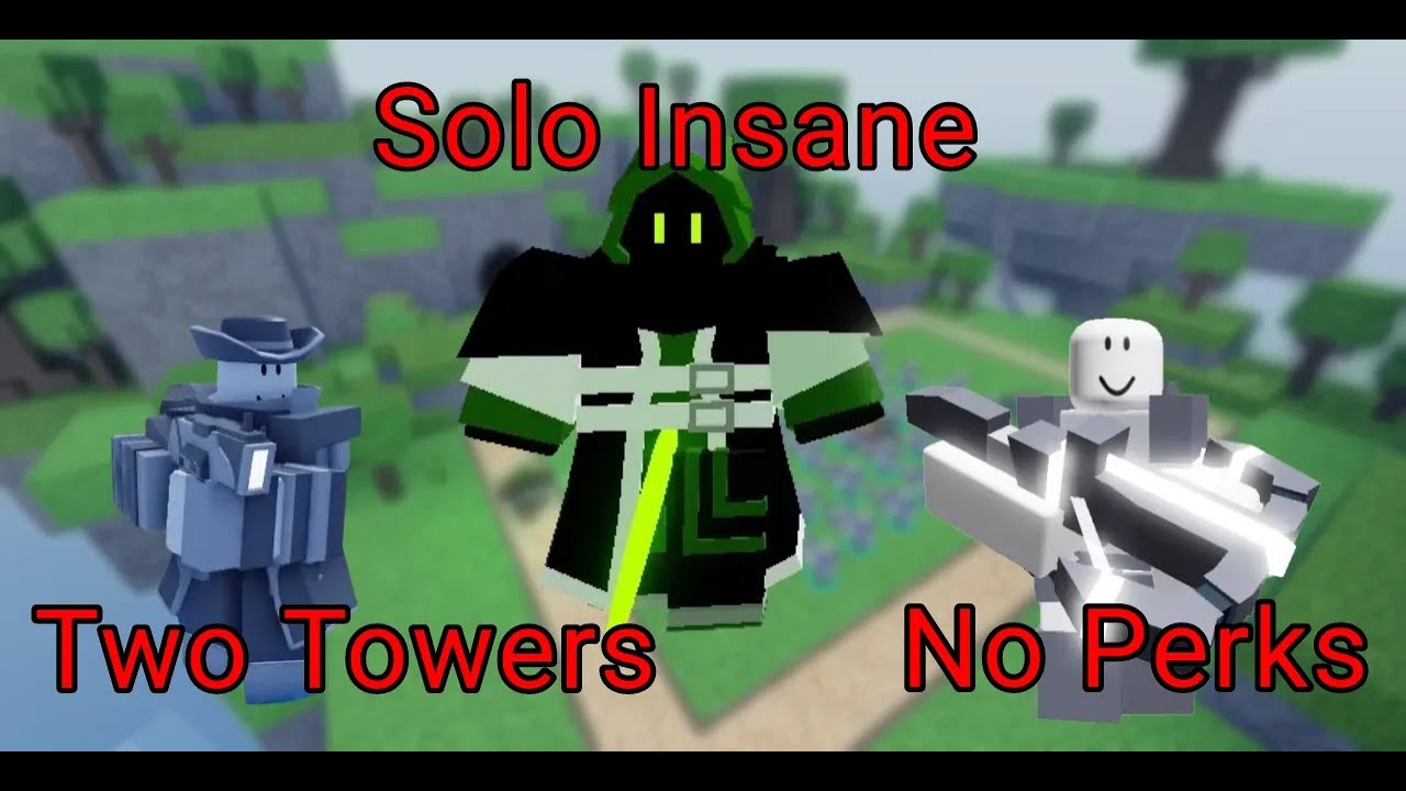 Roblox | Critical Tower Defense | How to Solo Insane with just two towers and no perks!