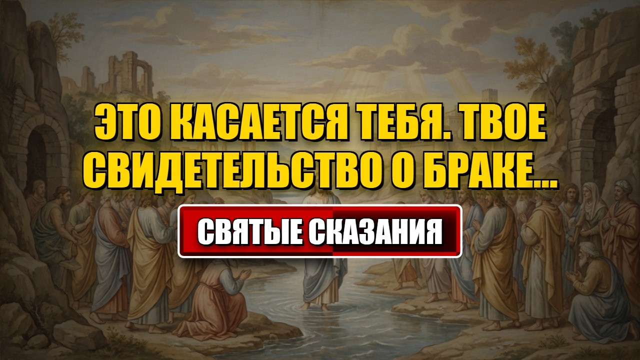 Сегодняшнее послание от Бога Это касается тебя. Твое свидетельство о браке