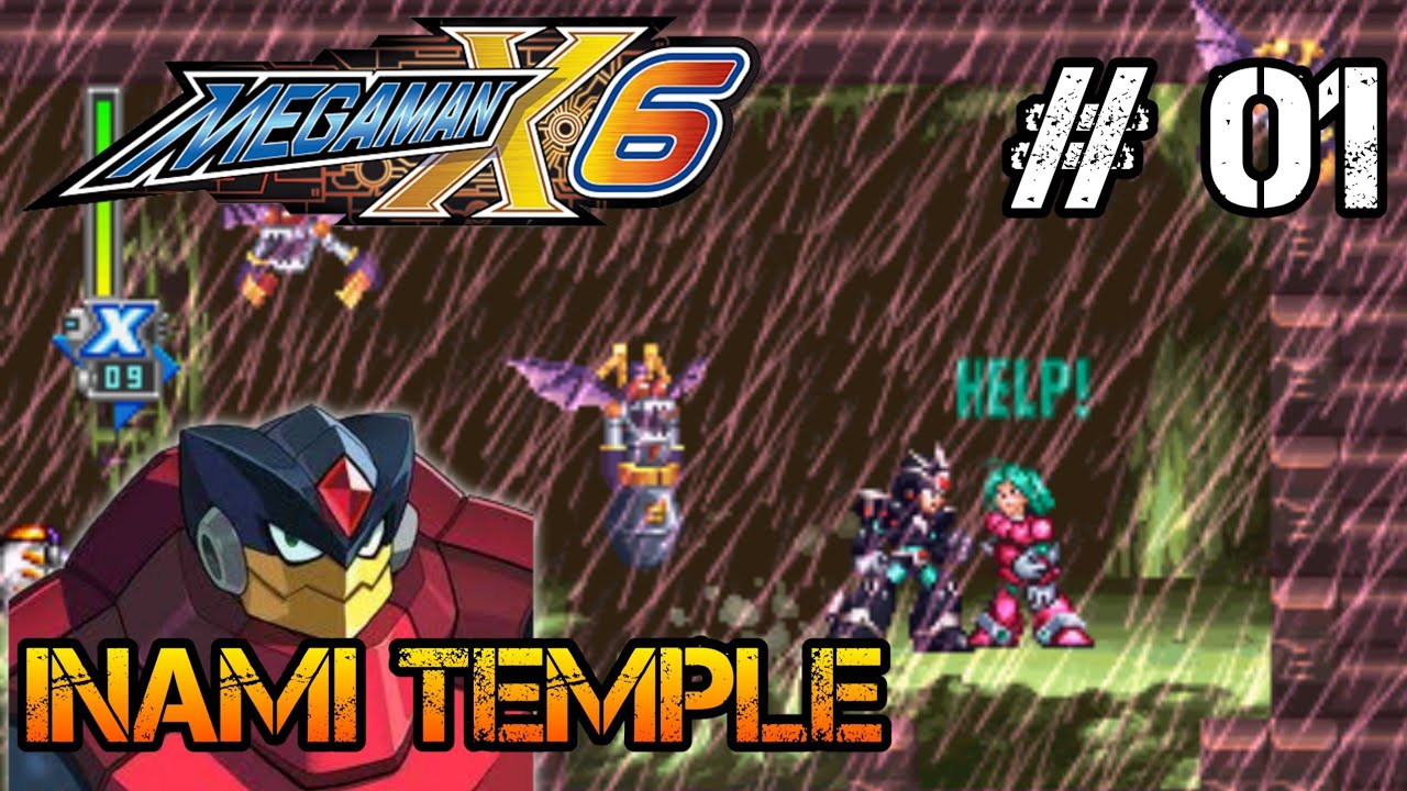 Mega Man X6 - Inami Temple(1) 100% detonado e salvando 128 Reploids - Parte 1