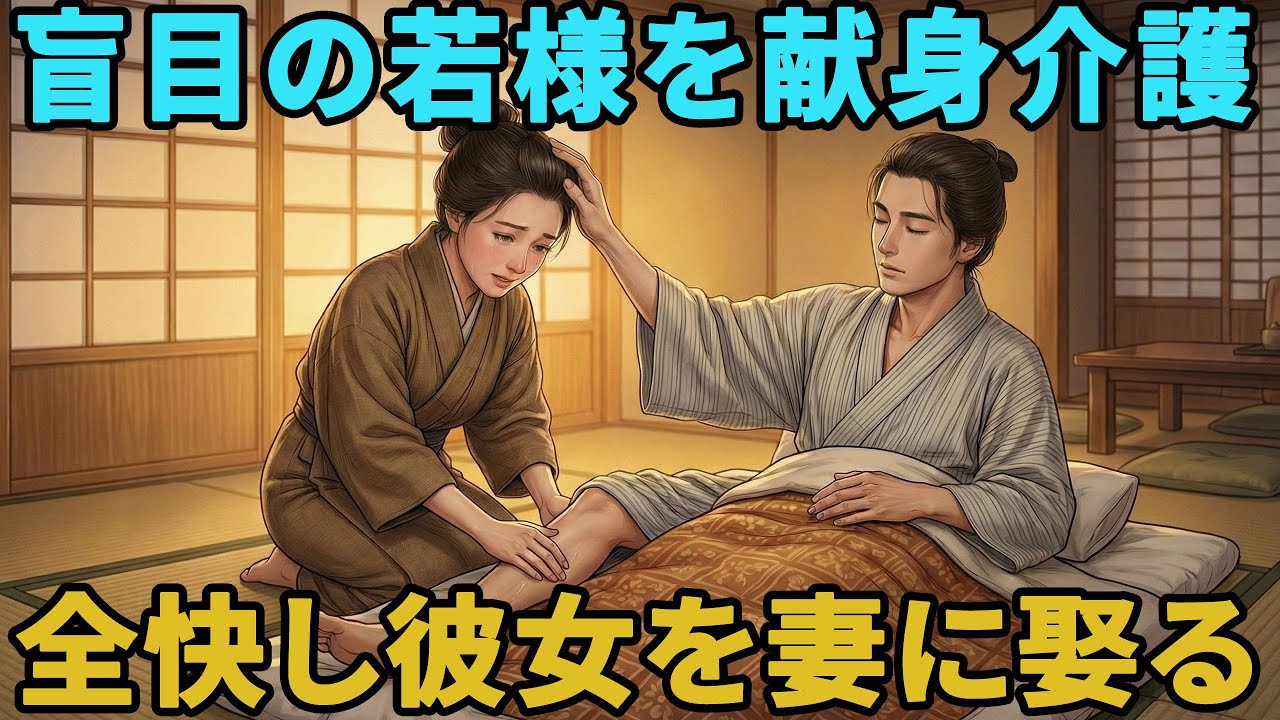 誰もが諦めた寝たきりの若様を、たった一人で支え続けた心優しい下女。全快した若様は彼女を正妻として迎え入れた | 民話 | 野談 | 時代劇 | 説話 | オーディオブック | 伝説