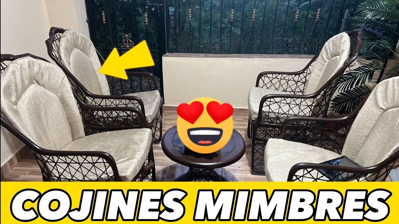 Como hacer cojines Mecedoras Mimbres DIY | wicker rocking chair cushions #manualidades #tapicería