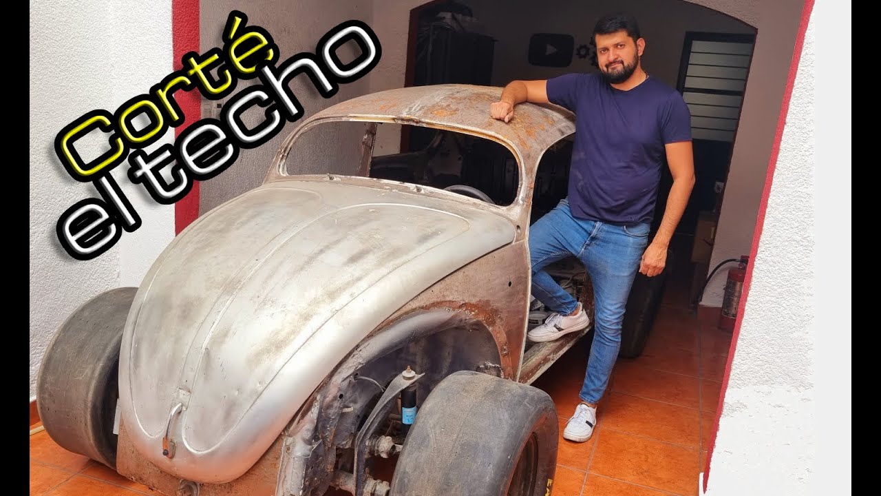 Como CORTAR TECHO de VOCHO🔥 y ensanchar rines ✂️  Volks Rod VW fusca PARTE 2| Dany Paz