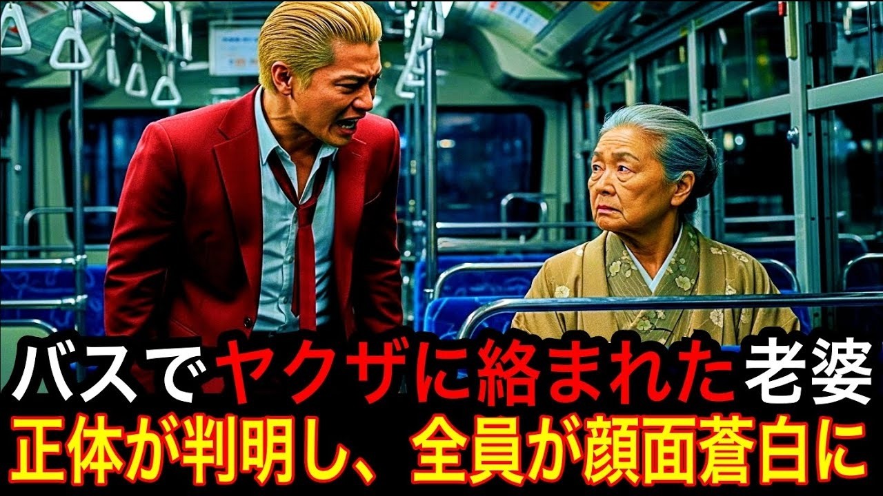バスでヤクザに絡まれた老婆|正体が判明し、全員が顔面蒼白に