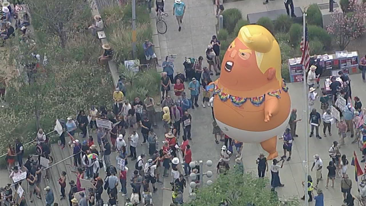 'No Kings' protesters rally in downtown LA