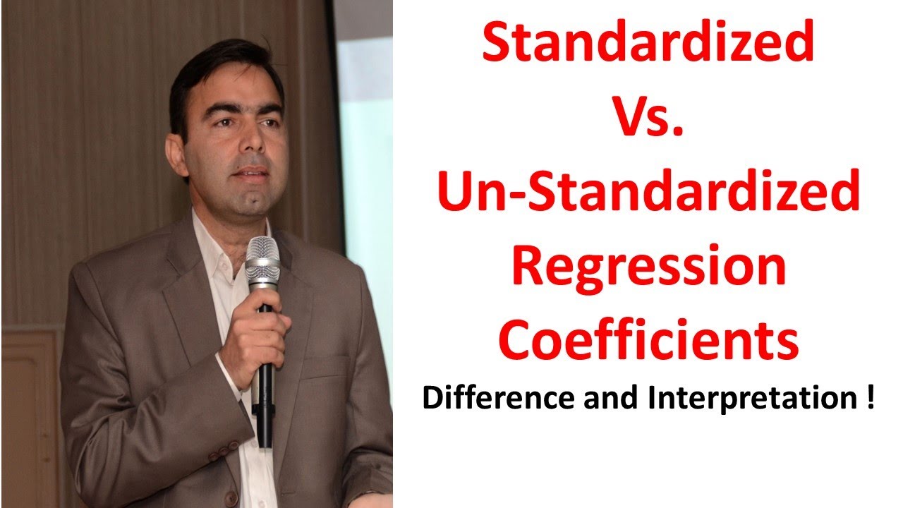 Standardized and Unstandardized Coefficients and its Interpretations || Kokab Manzoor