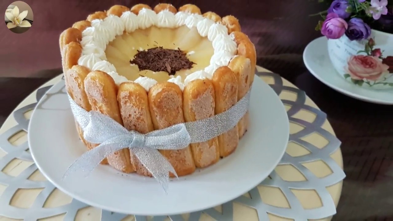 Recette de Charlotte au poires🍐 /Pears Charlotte Cake Recipe🍐/تحلية سريعة التحضير: شارلوت بالايجاص