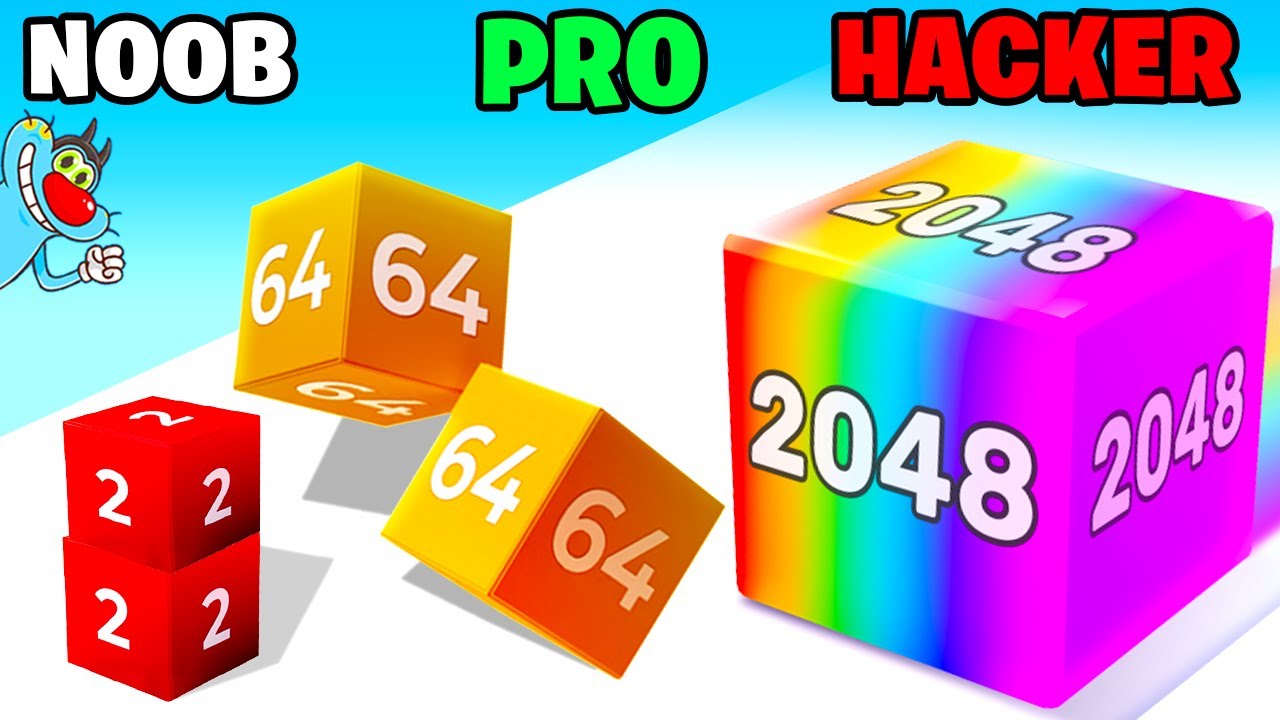 NOOB vs PRO vs HACKER | Chain Cube | With Oggy And Jack | Rock Indian Gamer |