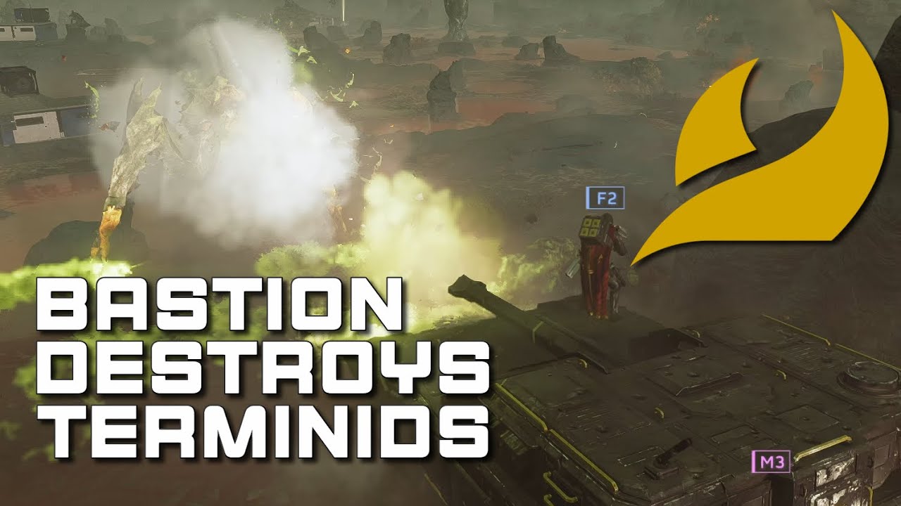 BASTION TANK WRECKS BUGS | Helldivers 2
