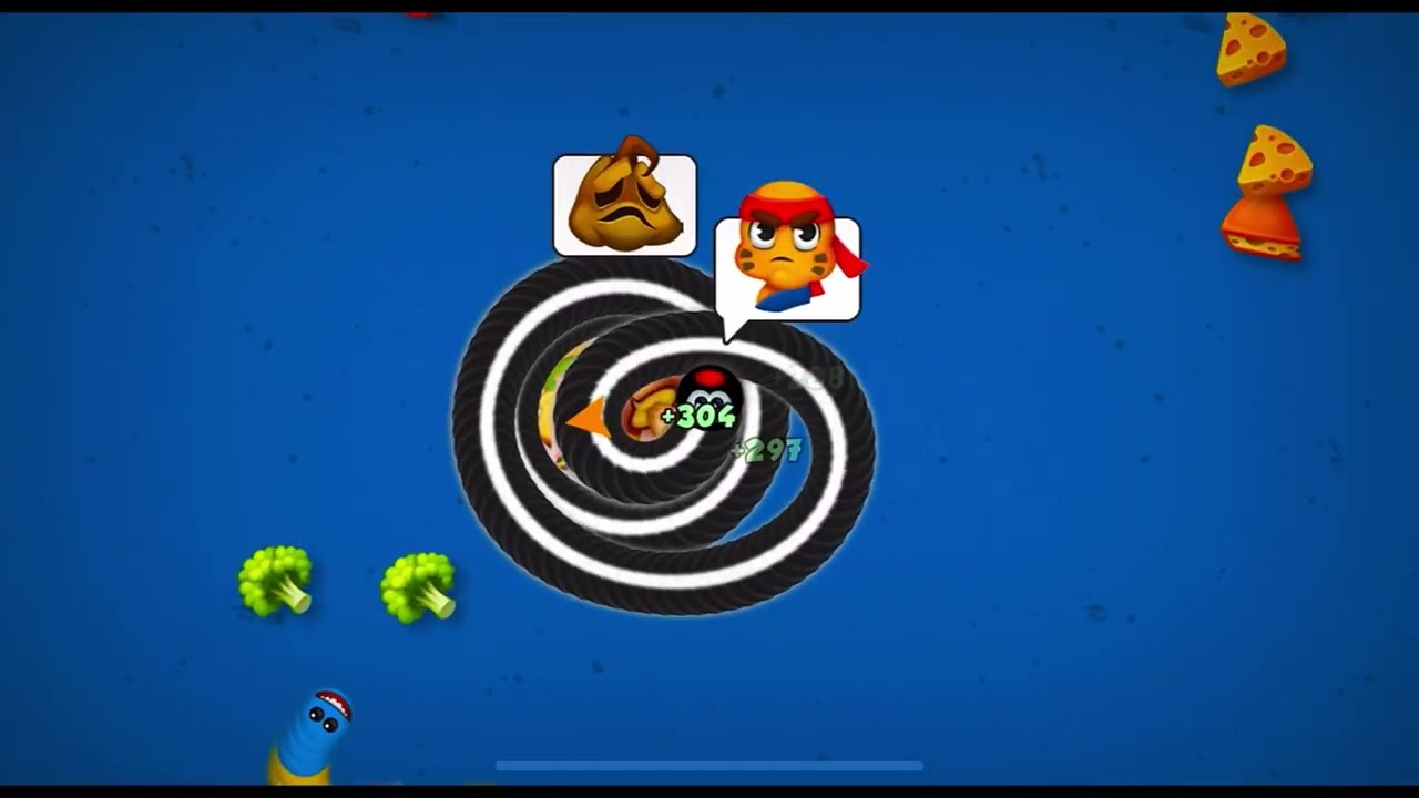 🐍WORMSZONE.IO | GIANT SLITHER SNAKE TOP 01 / Epic Worms Zone Best Gameplay |mbsnakegame ! | Part 13