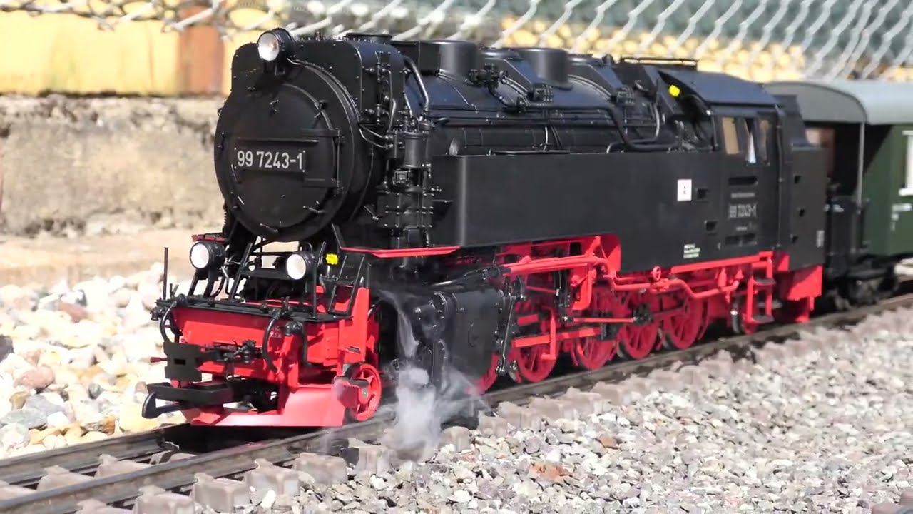 Gartenbahn Kiss Brockenlok 99 7243 auf gro&szlig;er Testfahrt!