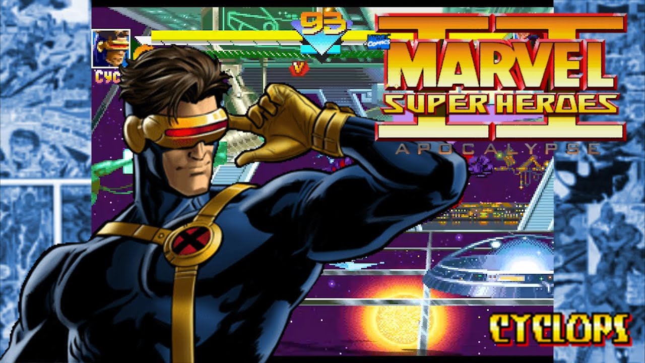 Marvel Super Heroes II: Apocalypse - Cyclops Longplay & Ending [Full MUGEN Game]