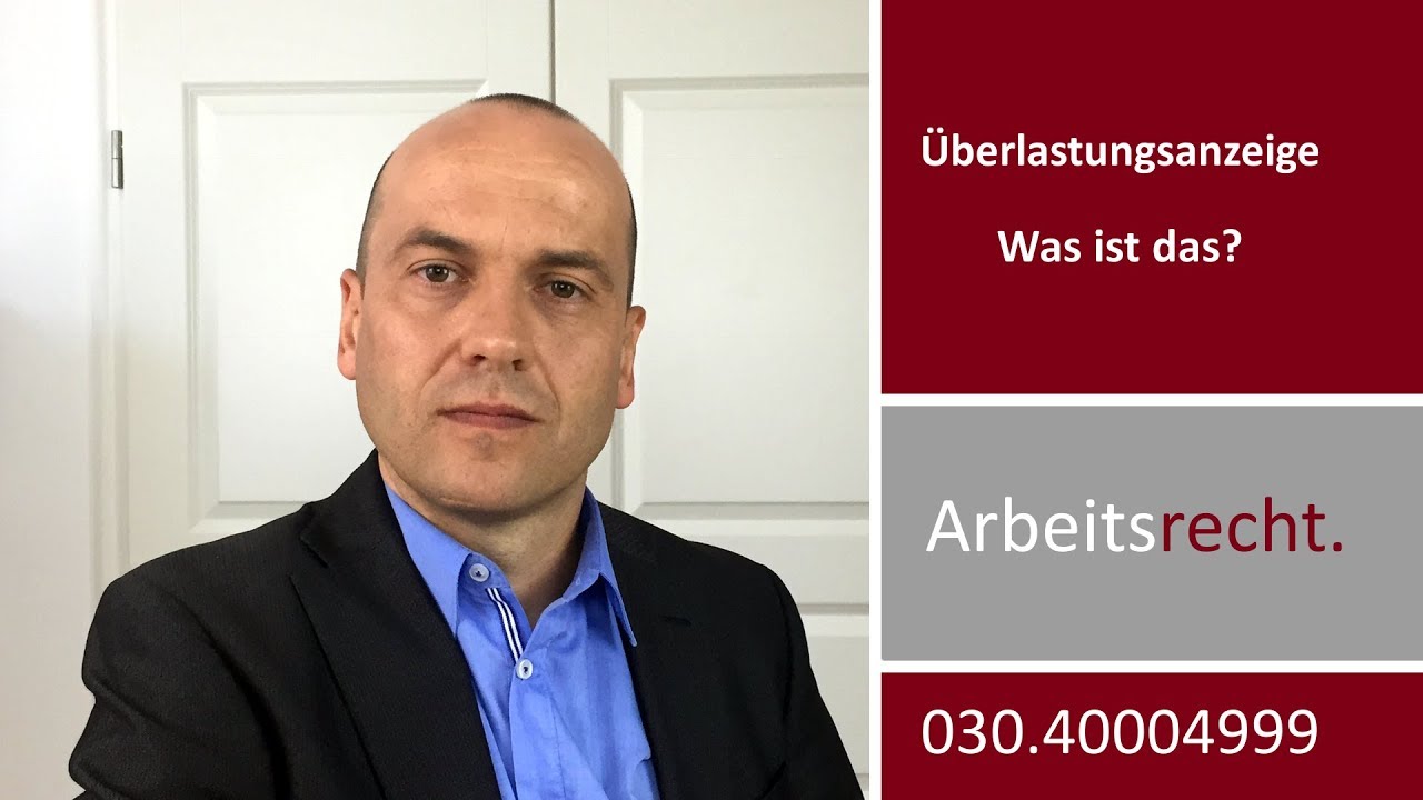 Überlastungsanzeige an den Arbeitgeber - Was ist das? | Fachanwalt Alexander Bredereck