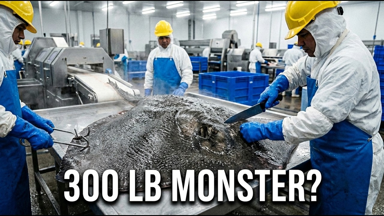 Transforming A 300LB Stingray Into Galuchat | Most Expensive Leather Process
