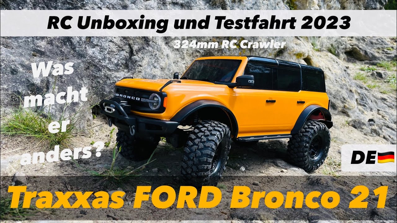 TRAXXAS FORD BRONCO 21 - RC KISTE Unboxing mit TESTFAHRT im Felsenmeer, Wental