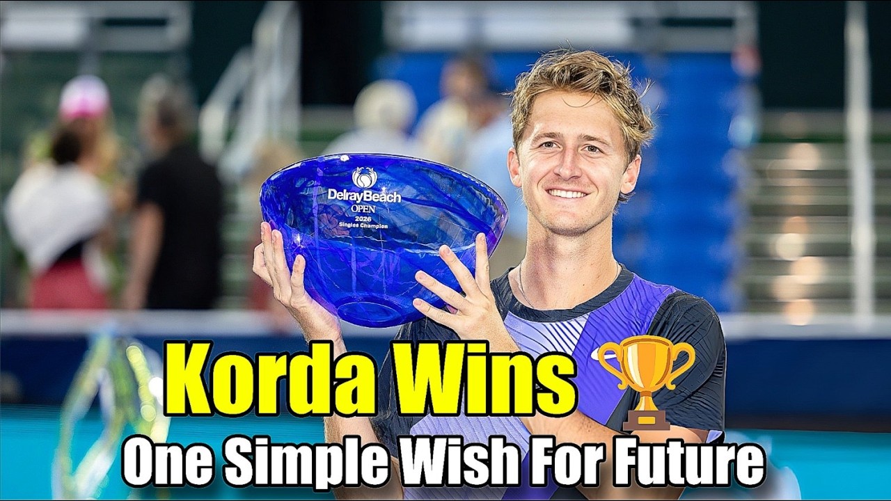 Sebastian Korda wins Delray Beach Open, shares one simple wish for the future