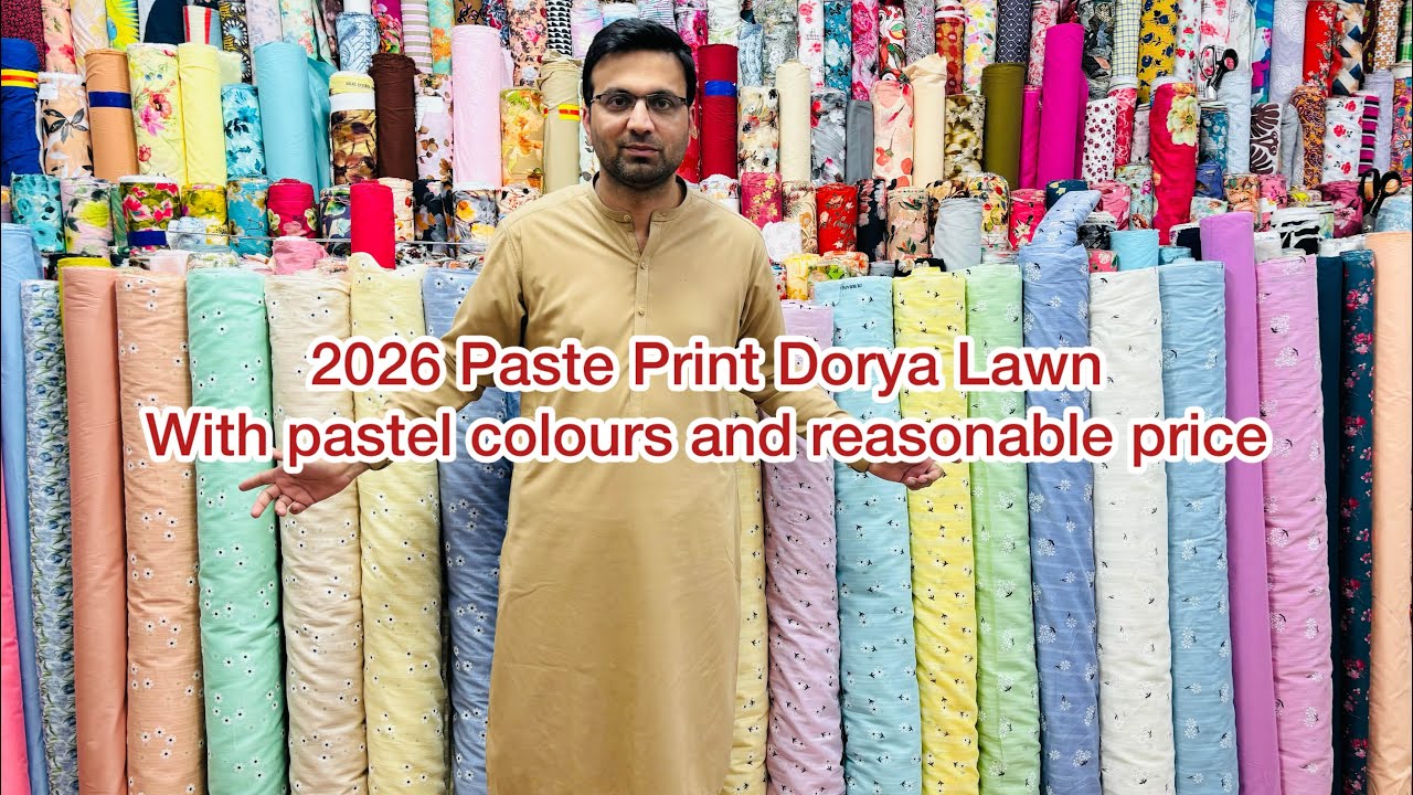 New/ hit designs of 2026// Dorya lawn// with pastel colours //now arrived// at Kareem sons…
