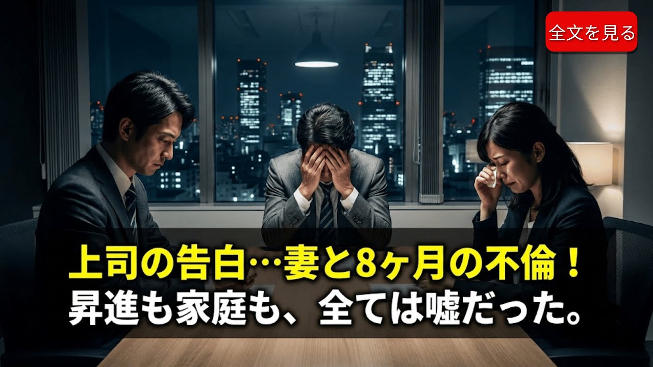 上司の衝撃告白「君の妻と不倫した」昇進を潰した裏切りの真相