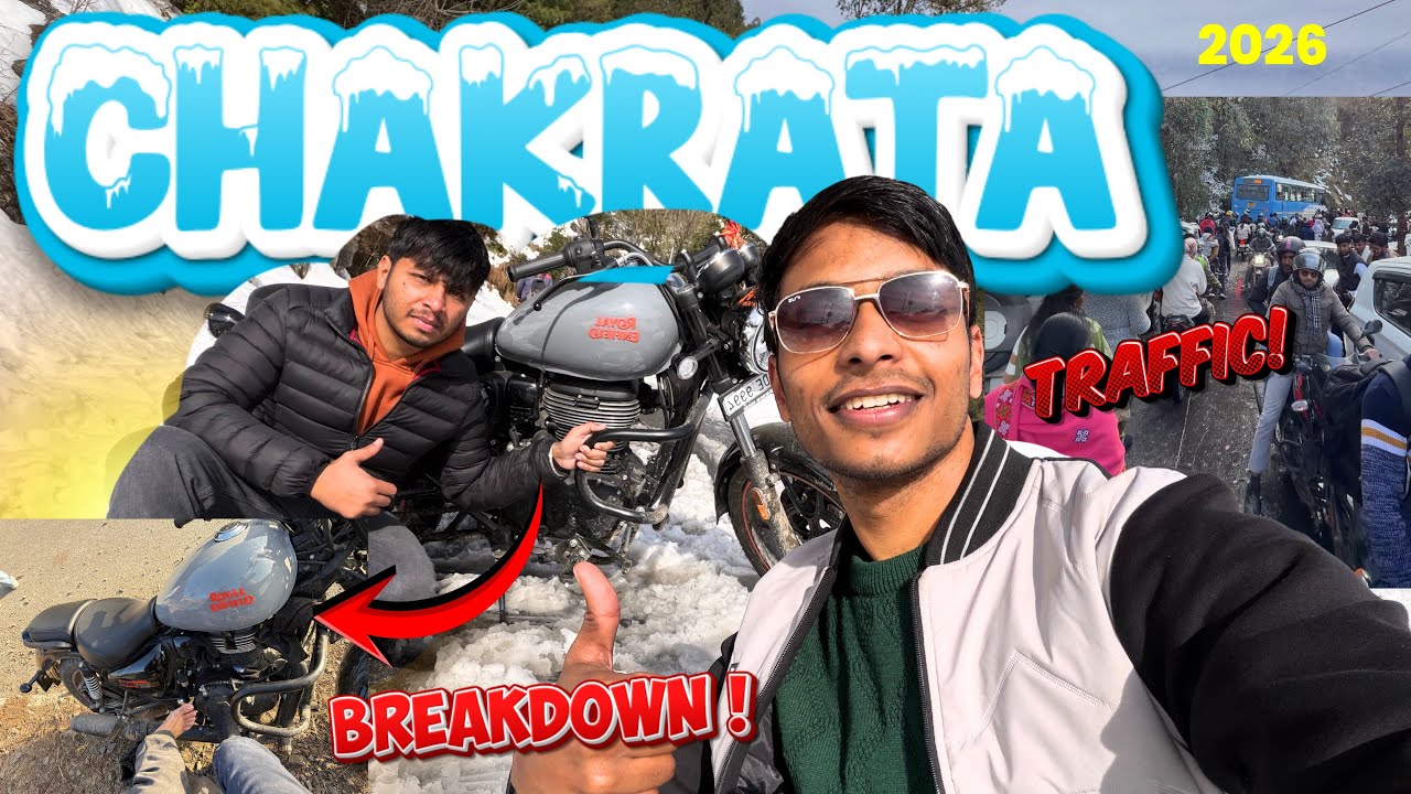 Chakrata Snowfall Me Halat Karab 😭| 2026 ki pheli Snowfall 😍 maja aagaya ⛰️