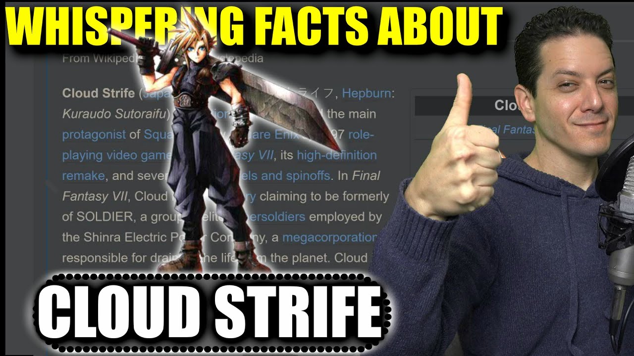 Whispering Facts about Cloud Strife from Wikipedia for 1 HOUR (ASMR) | Viewer Request