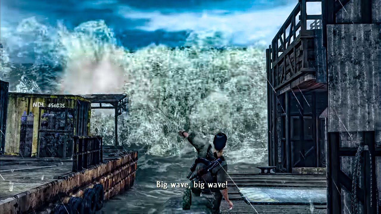 UNCHARTED 3 PS5 Remastered | Tsunami | 4K ULTRA HD 