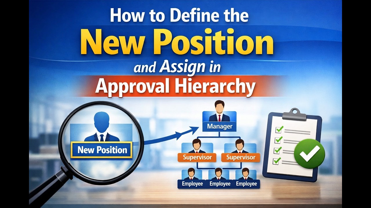 Defining Position and Assign Approval Hierarchy in EBS R12 | By Mr. Jibran #DevelopersDiary
