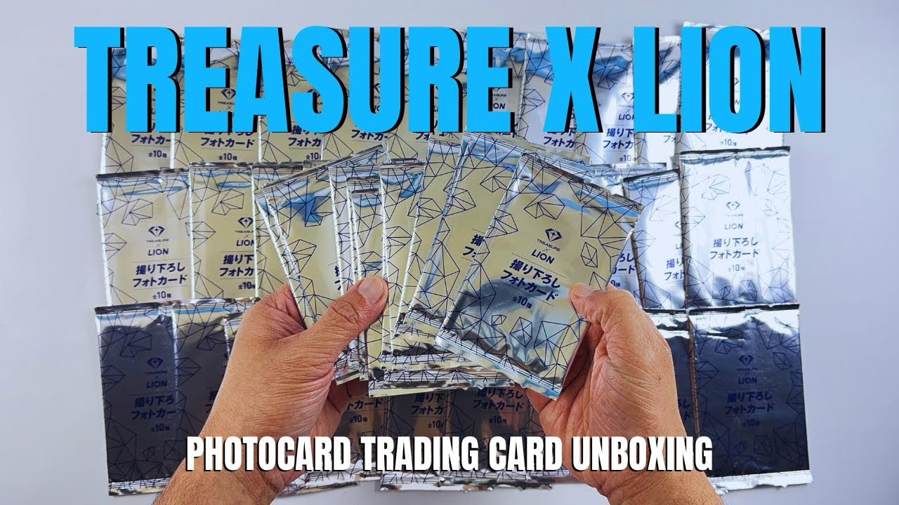 Распаковка фотокарточек TREASURE X LION