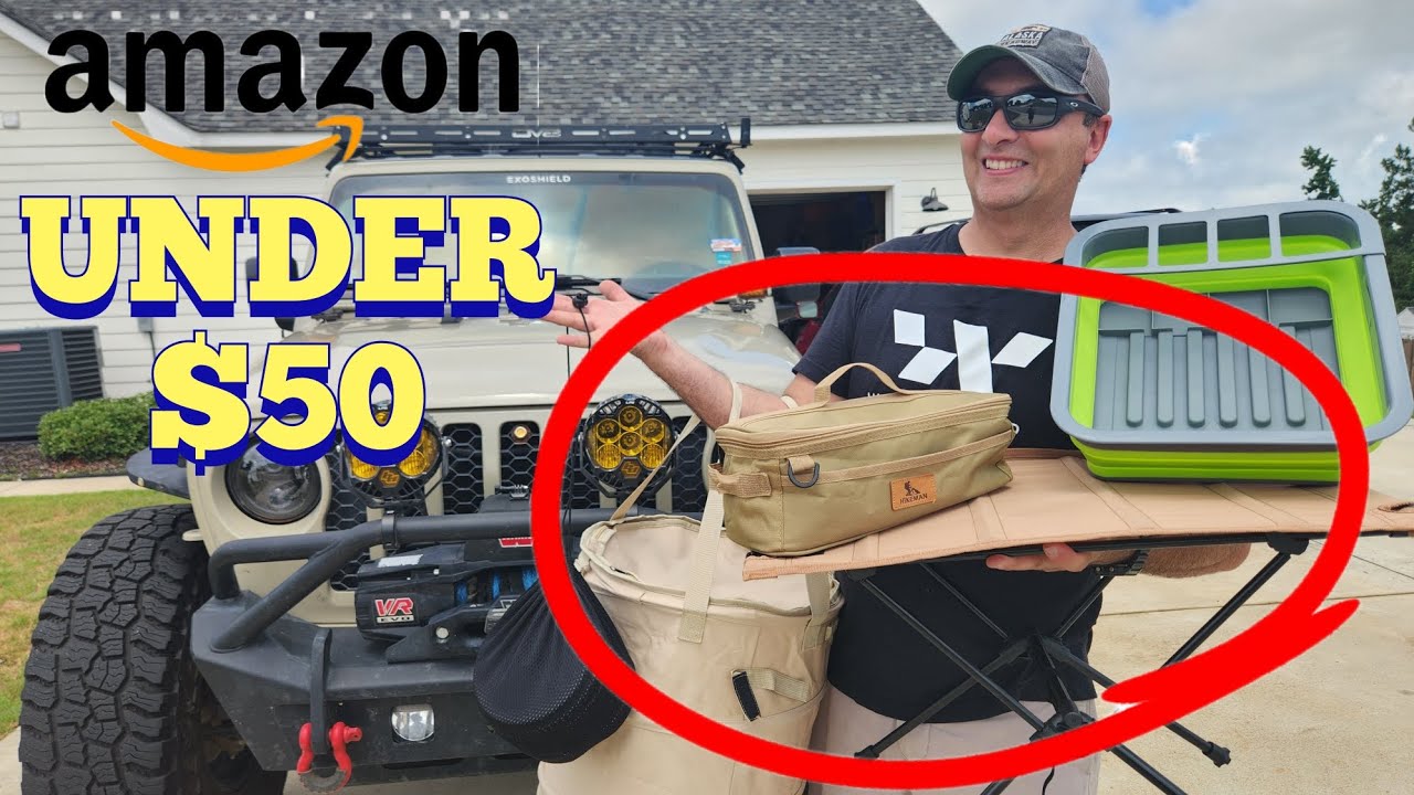 Top 5 Amazon Camping and Overlanding Gear Under $50 For Your Jeep