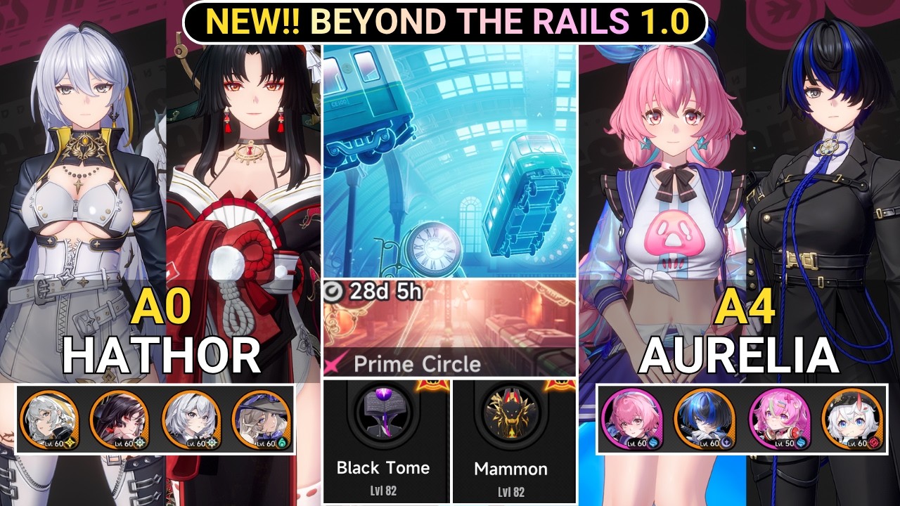 FINAL STAGE! A0 Hathor & A4 Aurelia VS Stage 10 Prime Circle! ALL F2P WP! | Beyond The Rails NTE 1.0