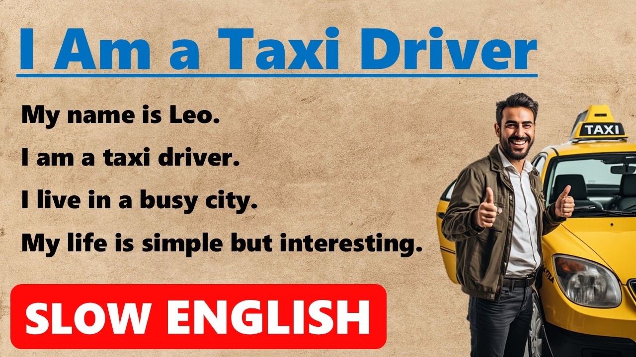 Easy English Learning 🌟 | I am a taxi driver | For begginers