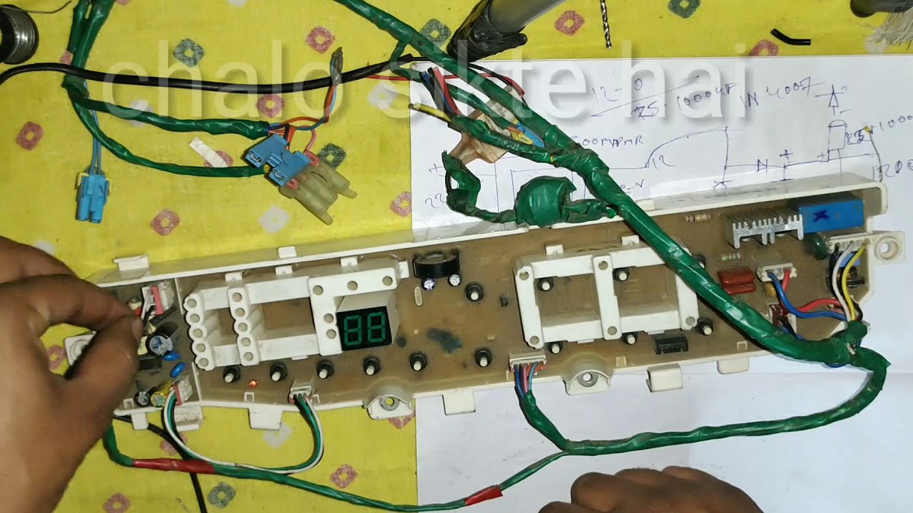 Samsung topload washer new model 13 button pcb Power off cheking & solution