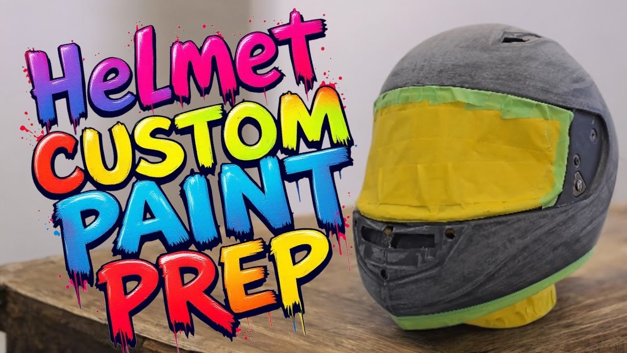 Tutorial on how to prep a motorcycle helmet for custom paint