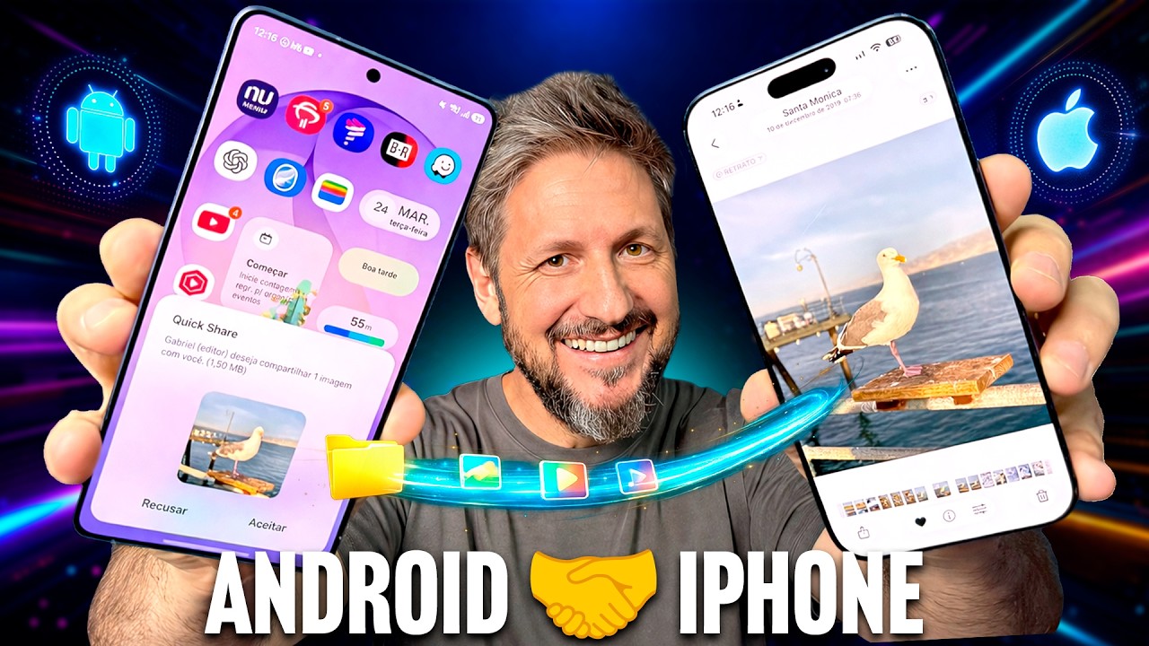 Fim da guerra dos arquivos: Apple AirDrop agora &eacute; compat&iacute;vel com celulares Android da Samsung