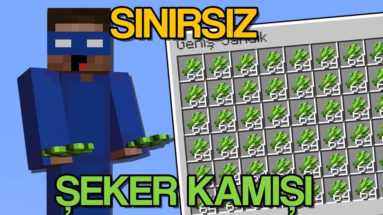 Minecraft Sınırsız Şeker Kamışı Farmı (SMP Yayın Kesiti)