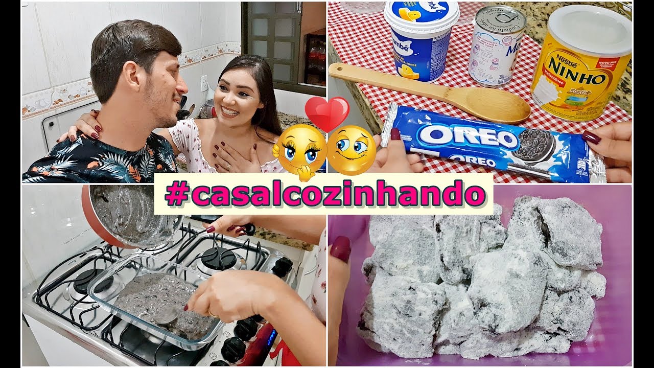 #casalcozinhando 01 - Palha Italiana de leite ninho com Oreo ♥