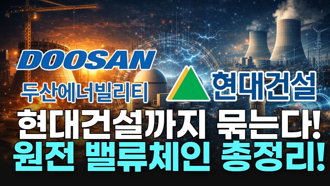 현대건설까지 묶는다! 원전 밸류체인 총정리!