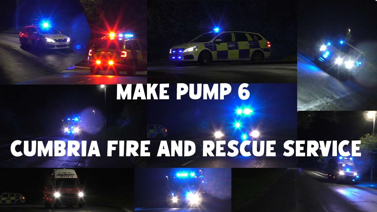 Make Pump 6 | Recycling Plant Fire | Cumbria Fire & Rescue Service