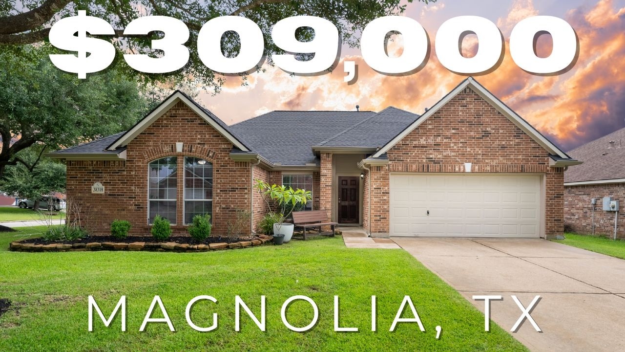 🏡 Move-In Ready Magnolia TX Home for $339K! | Corner Lot, Remodeled Kitchen & No Back Neighbors