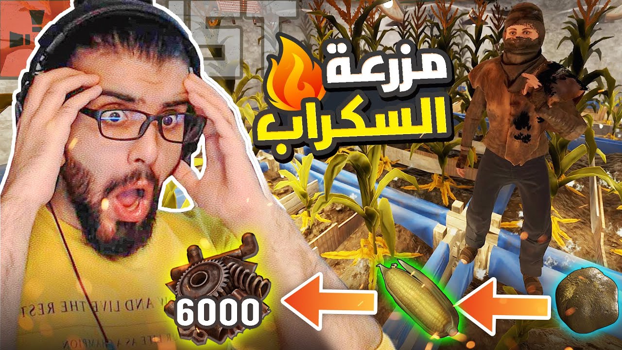راست | سويت اضخم مشروع لاستخراج السكراب من الذرة 🌽 شوفو كم طلعت 💰  Rust 🔥
