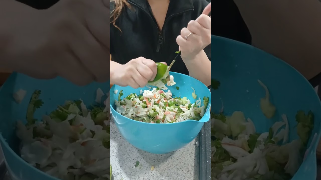 Mexican imitation crab salad