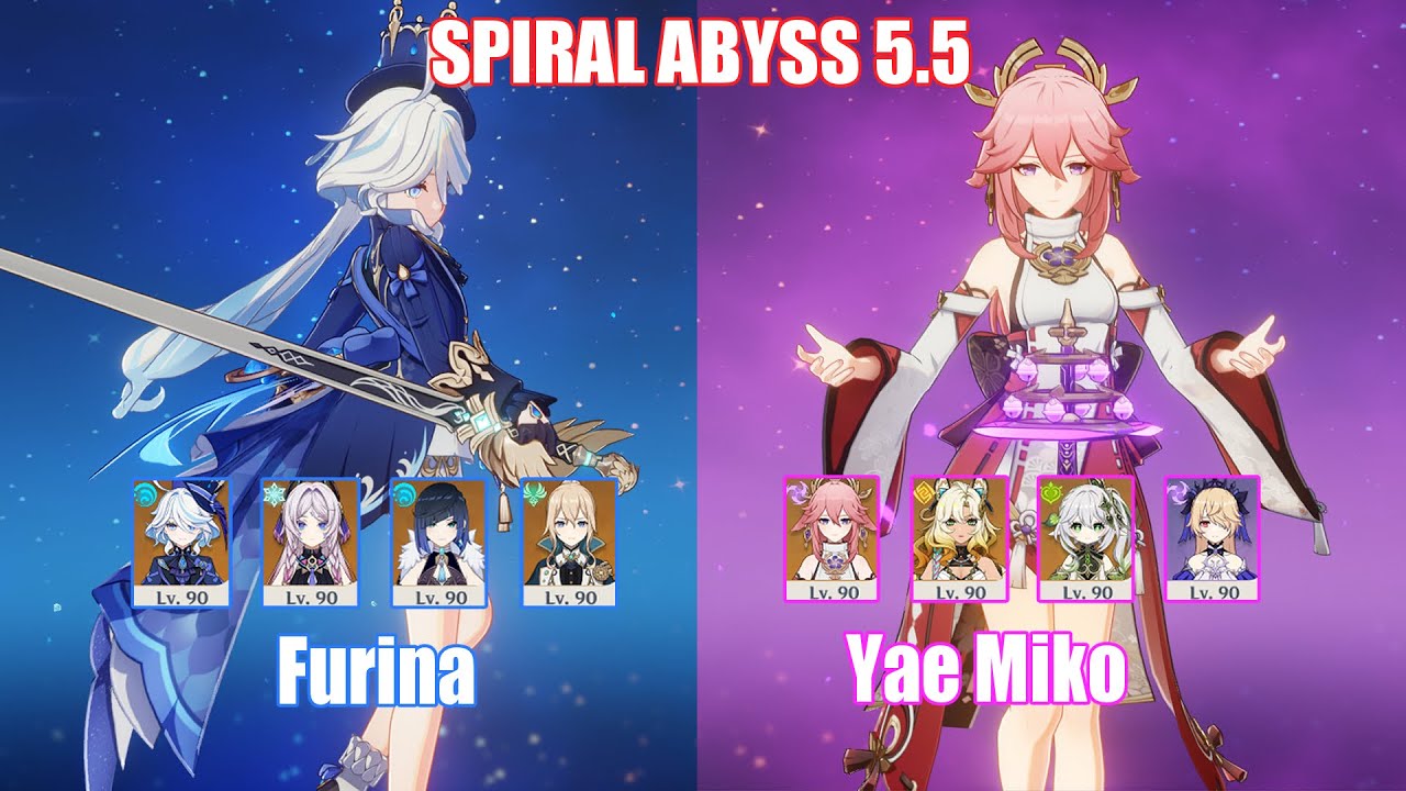C0 Furina & C0 Yae Miko | Spiral Abyss 5.5 | Genshin Impact