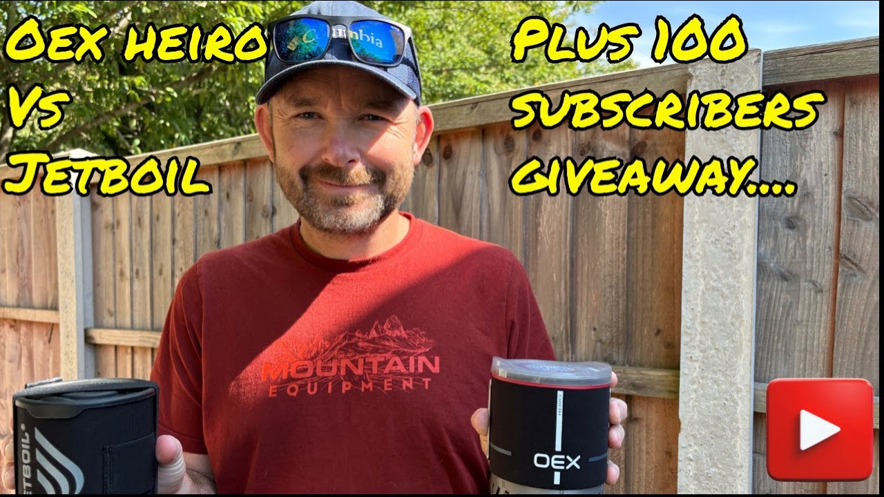 OEX Heiro Stove vs Jetboil | 100 Subscriber Giveaway & Backpacking Stove Test