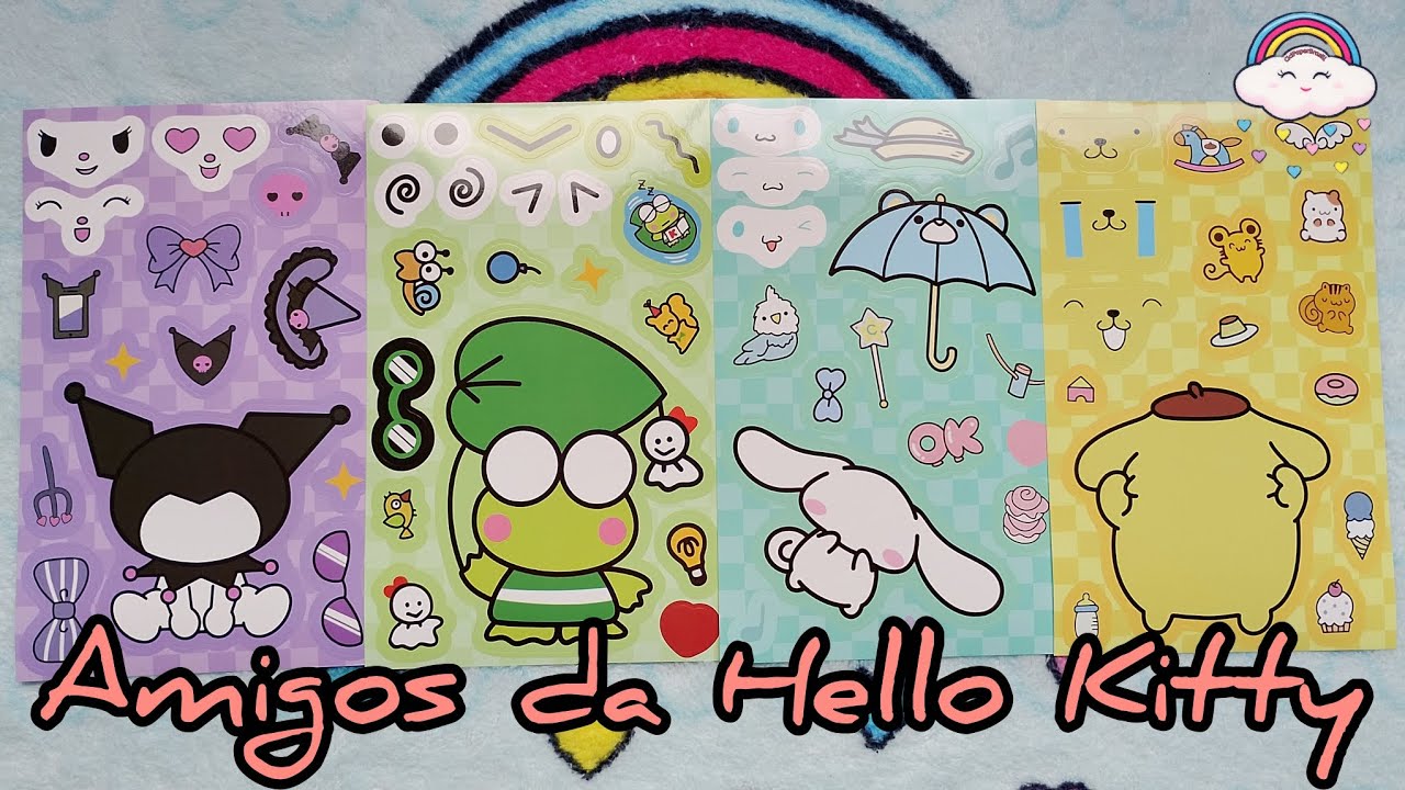 🌼 Faça você mesmo 🌼 Criando personagens divertidos com a turma da Hello Kitty.