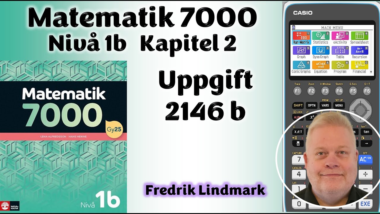 Niv&aring; 1b Uppgift 2146 b Matematik 7000