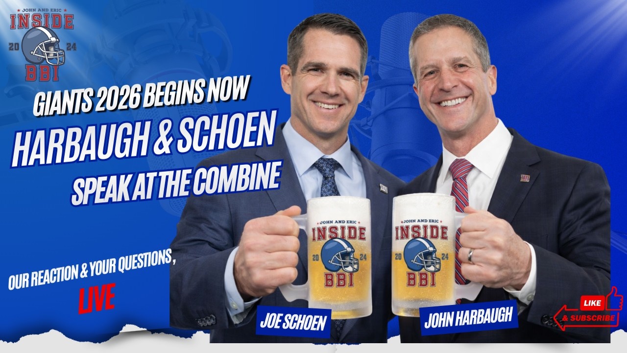 NY Giants NFL Combine Press Conference | John Harbaugh & Joe Schoen on Free Agency & Draft