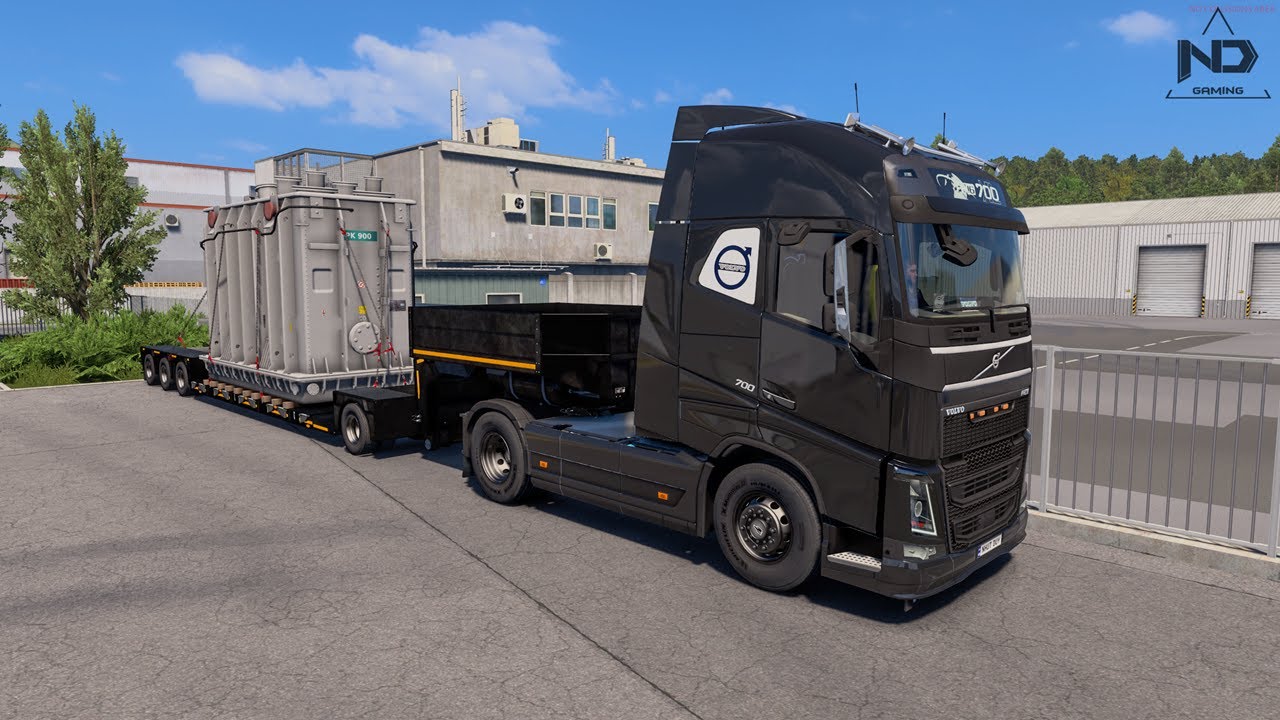 ETS2 TruckerMP - Xe Đầu K&eacute;o Volvo Chở H&agrave;ng Nặng Đi Đ&egrave;o