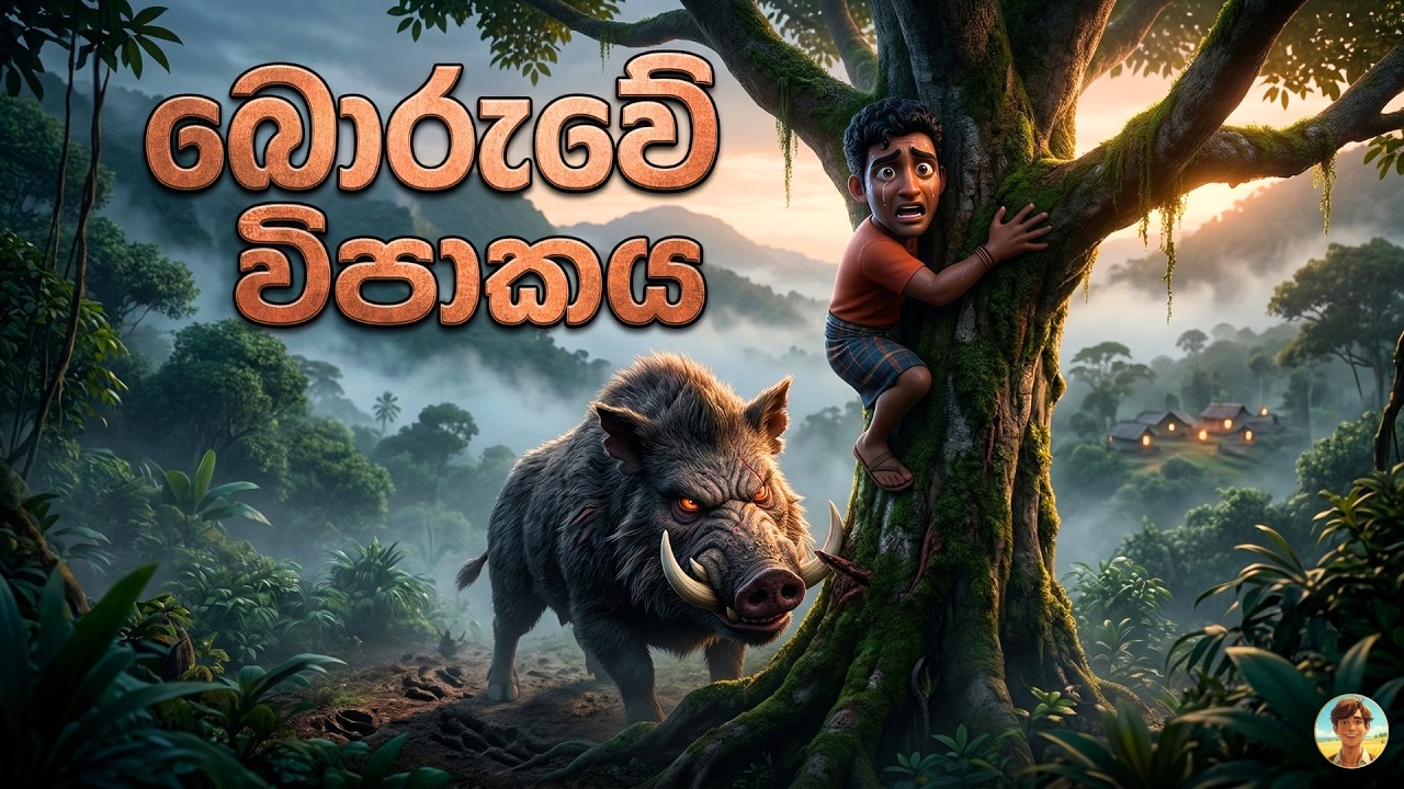 බොරු කීමේ විපාකය - Sinhala cartoon | sinhala lama kathandara #sinhalacartoon #lamakathandara