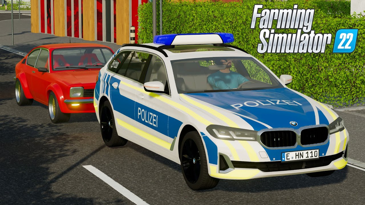 FS22 - BMW 5er 530i POLIZEI - New POLICE Car mod for Farming Simulator 2022 Roleplay