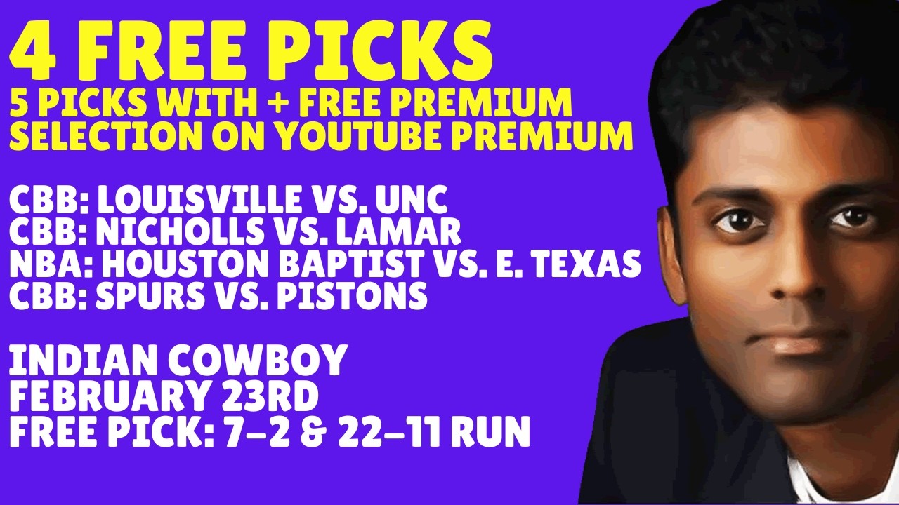 Monday College Basketball Picks Predictions & Best Bets 02/23/2026 Indian Cowboy Picks Predictions